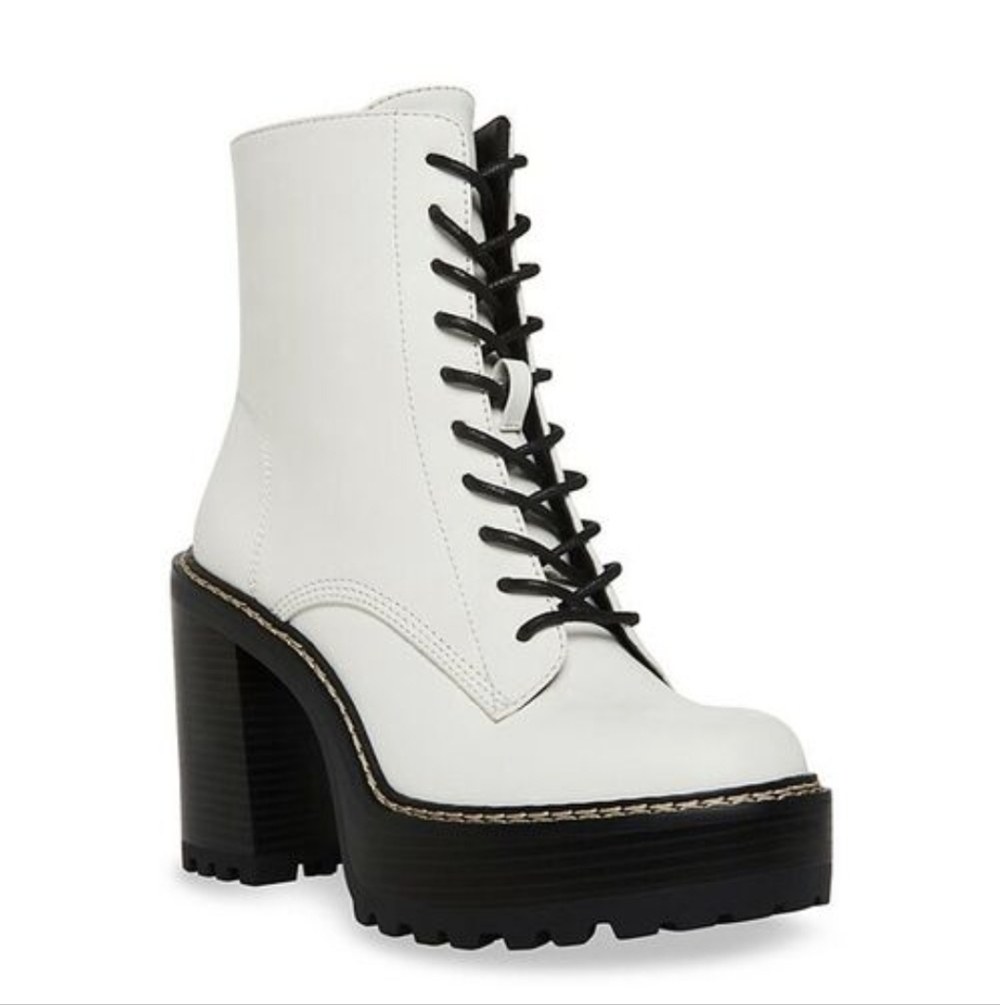 Madden Girl Heeled Combat Boots